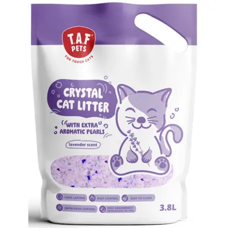 Κρυσταλλική Άμμος Γάτας TAF 3.8L (1.6kg) Λεβάντα