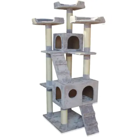 Γατόδεντρο Pet Interest Three Tower 60x50x185h cm Γκρι