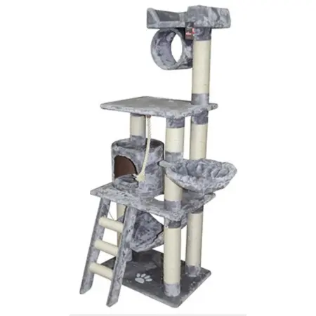 Γατόδεντρο για Γατάκια   Kitten   60x55x155cm Γκρι