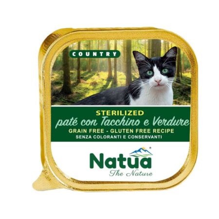 Natua Πατέ Γάτας Sterilized Country Turkey 100gr