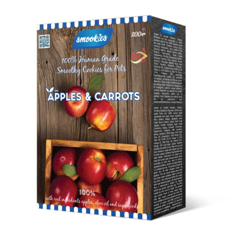 Smookies Apples & Carrots 200gr – Μπισκότα