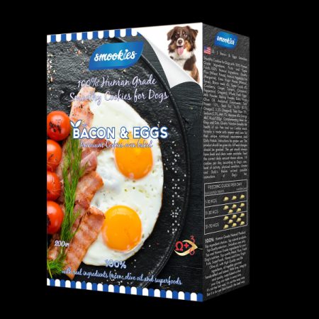 Smookies Bacon & Eggs 200gr – Μπισκότα για Σκύλους με Μπέικον & Αυγά