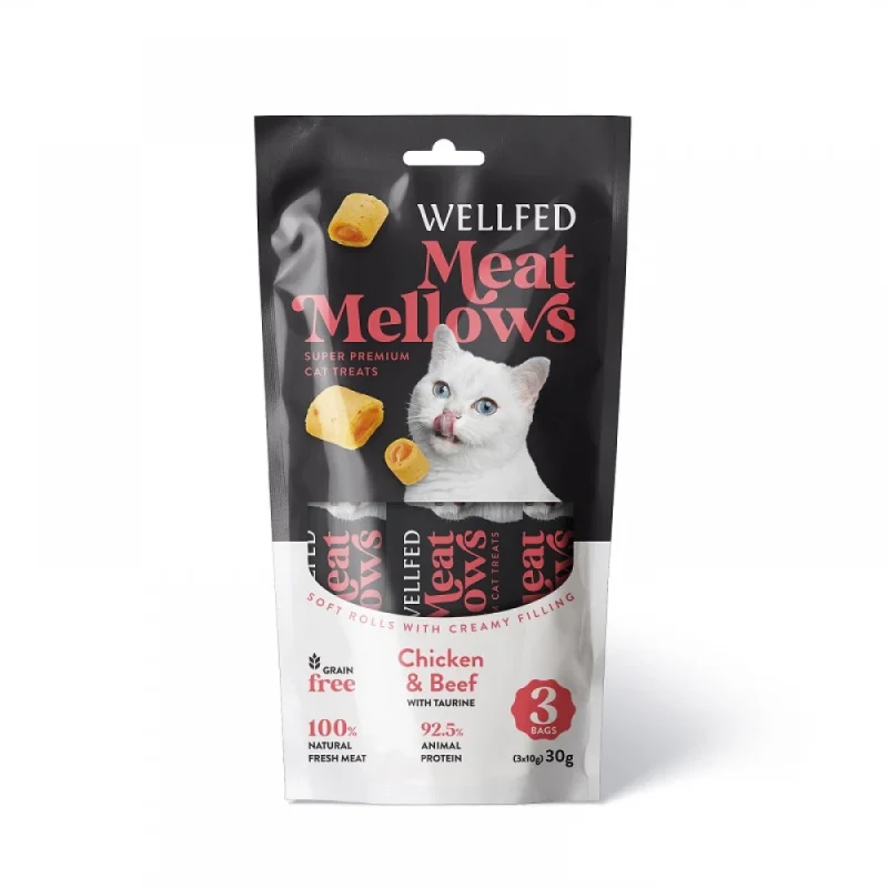 Wellfed Meat Mellows Chicken & Beef 30gr