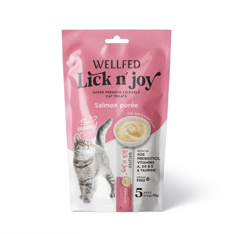 Wellfed Lick N Joy με Σολομό