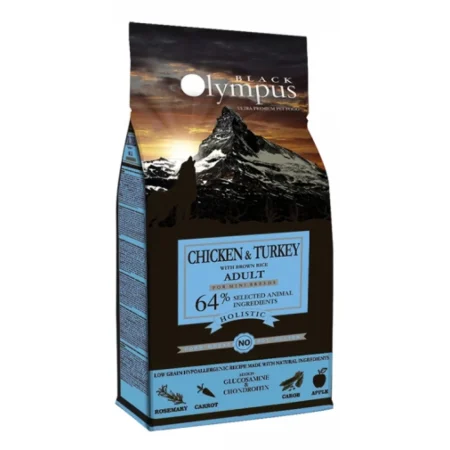 Black Olympus Mini Adult Chicken & Turkey