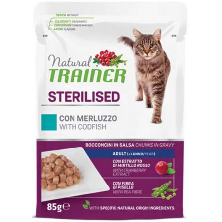 Natural Trainer Cat Adult Sterilised Μπακαλιάρος