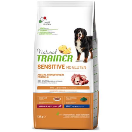 Natural Trainer Sensitive No Gluten Adult Medium & Maxi Πάπια