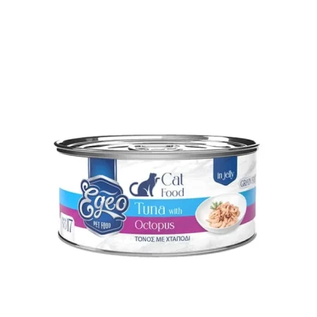 Egeo Cat Adult Τόνος με Χταπόδι σε Ζελέ