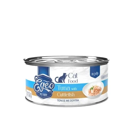 Egeo Cat Adult Τόνος με Σουπιά σε Ζελέ