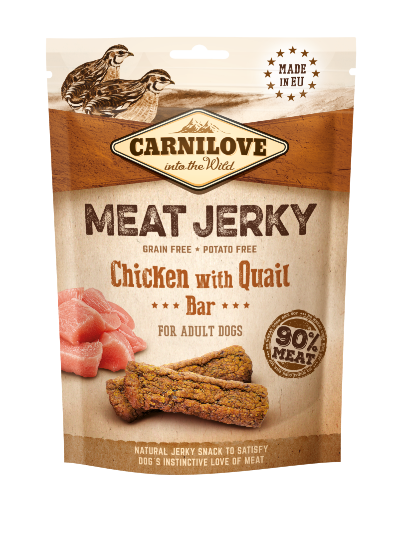 Carnilove Dog Snack Jerky Κοτόπουλο & Ορτύκι 100gr