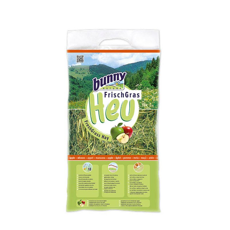Χόρτο Bunny Freshgrass Hay με Μήλο