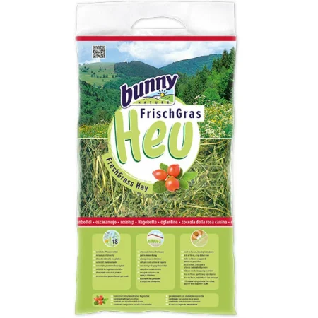 Χόρτο Bunny Freshgrass Hay Με Αγριοτριαντάφυλλο