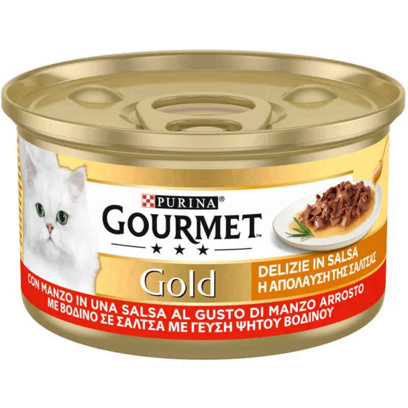 Κονσέρβα γάτας Purina Gourmet Gold Βοδινό σε Σάλτσα