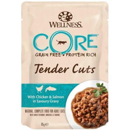 Wellness Core Tender Cuts Κοτόπουλο & Σολομό 85gr