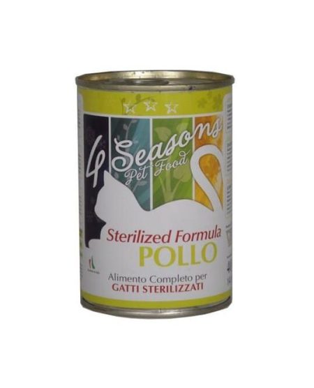4 Seasons Κονσέρβα Γάτας Sterilised Με Κοτόπουλο 400gr
