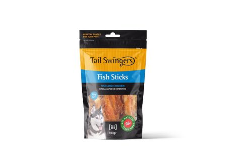Tailswingers Στικς Ψάρι με Κοτόπουλο 100gr
