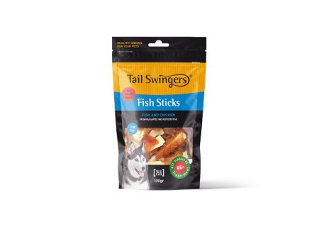 Tailswingers Sticks Ψάρι με Κοτόπουλο 100gr