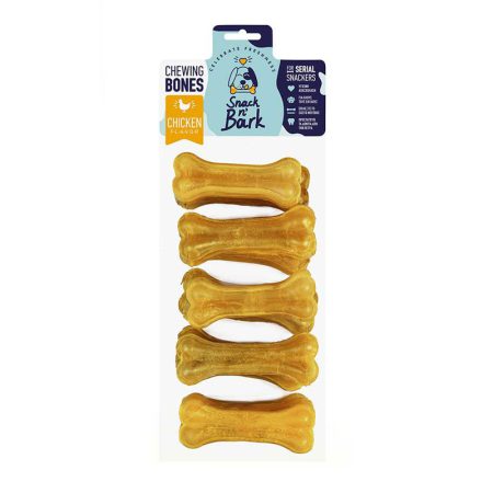 Snack n’ Bark Συμπαγή Κόκαλα Κοτόπουλο 8cm 10τμχ