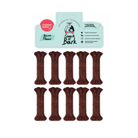 Snack n Bark Κόκαλο Κόμπος Ασβεστίου με Γεύση Μπέικον