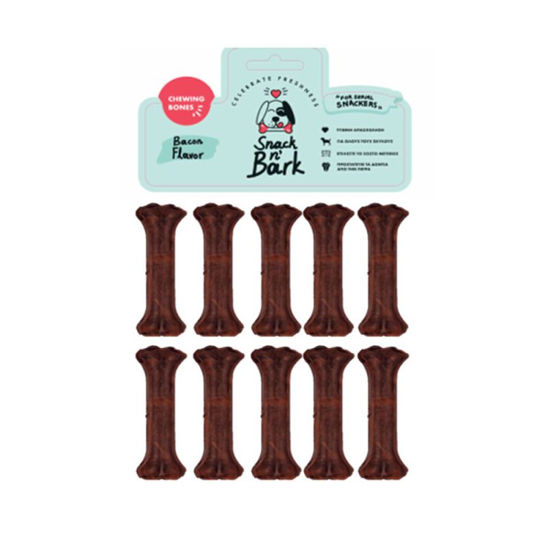 Snack n Bark Κόκαλο Κόμπος Ασβεστίου με Γεύση Μπέικον