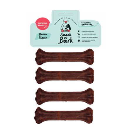 Snack n’ Bark Κόκαλο Ασβεστίου με Μπέικον 10cm
