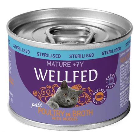 Wellfed Mature 7+ Γαλοπούλα & Μύδι 200gr