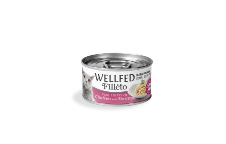 Wellfed Cat Filleto Pure Chicken and Shrimps