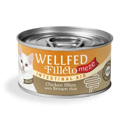 Wellfed Cat Filleto Meze Adult Intestinal Chicken & Brown Rice