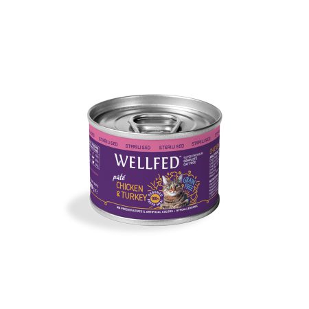 Wellfed για Στειρωμένες Γάτες Κοτόπουλο & Γαλοπούλα