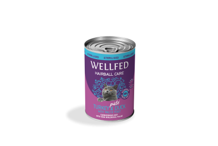 Wellfed Cat Sterilized Turkey & Duck Hairball Care