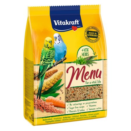 Vitakraft Menu Vital Τροφή με Μέλι για Παπαγαλάκια