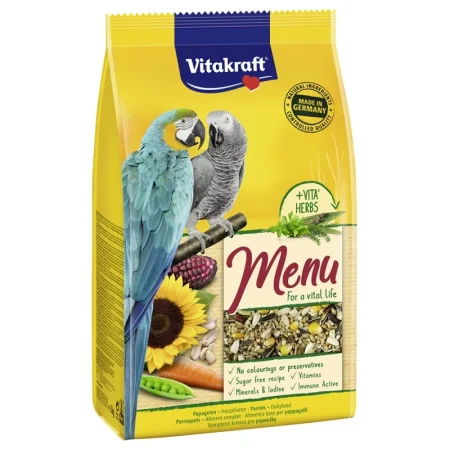 Vitakraft Menu Premium Τροφή για Μεγάλους Παπαγάλους με Μέλι 1kg