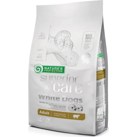 Nature's Protection White Dog Small & Mini με Αρνί 1.5kg