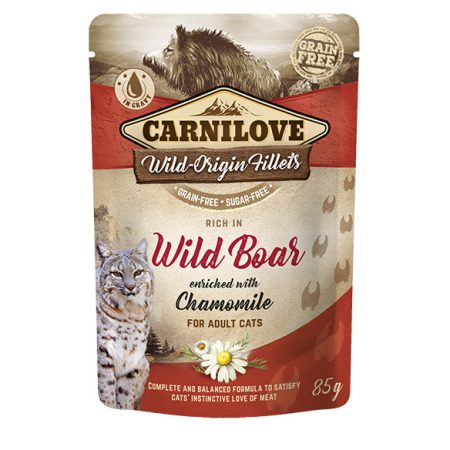 Carnilove Cat Pouches Wild Boar with Chamomile