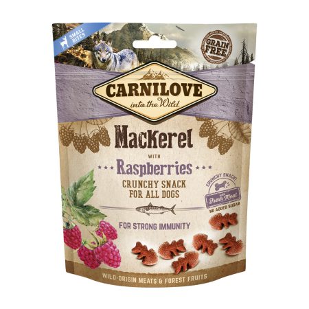 Carnilove Crunchy Dog Snack με Σκουμπρί & Σμέουρα 200gr