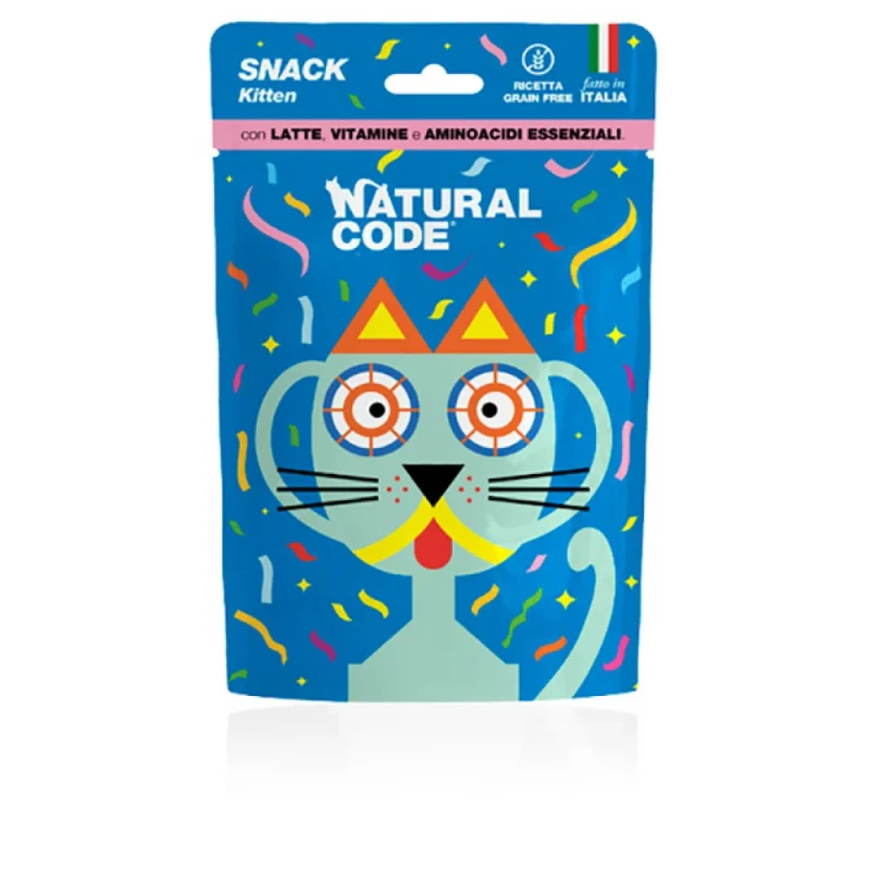 Natural Code Kitten Λιχουδιά Γάτας με Γάλα 60g