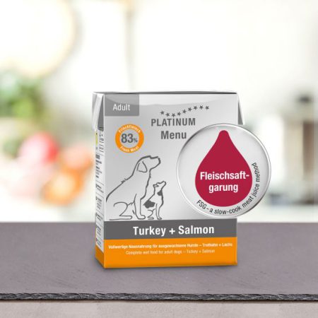Platinum Menu Turkey & Salmon 185gr
