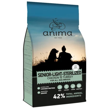 Anima Light & Sterilized Chicken & Turkey 3kg