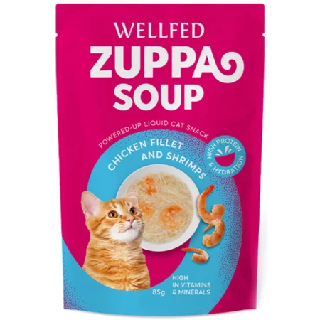 Pet Interest Wellfed Zuppa Soup Chicken & Shrimp 85gr