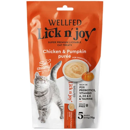 Wellfed Lick N Joy με Κοτόπουλο & Κολοκύθα