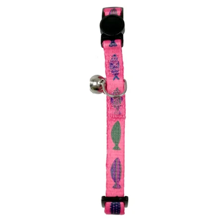 Cat Collar Fish Pink