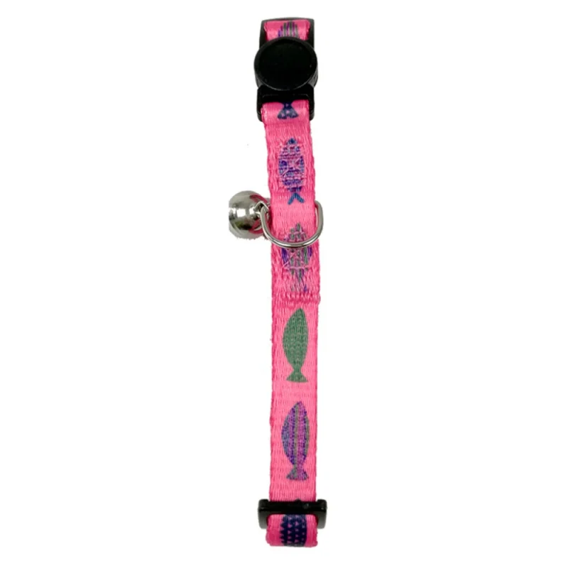Cat Collar Fish Pink