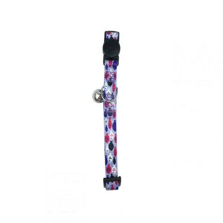 Cat Collar Fish Flock Purple