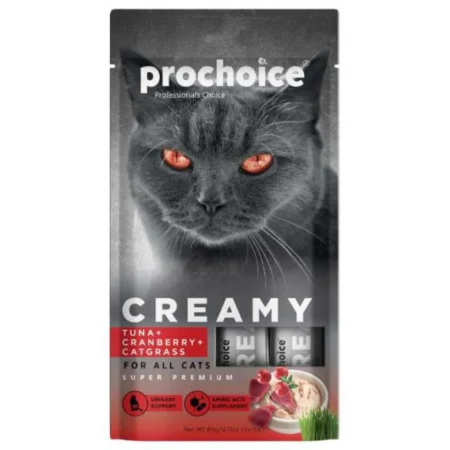 Prochoice Creamy με Τόνο, Κράνμπερι και Χόρτο 60gr