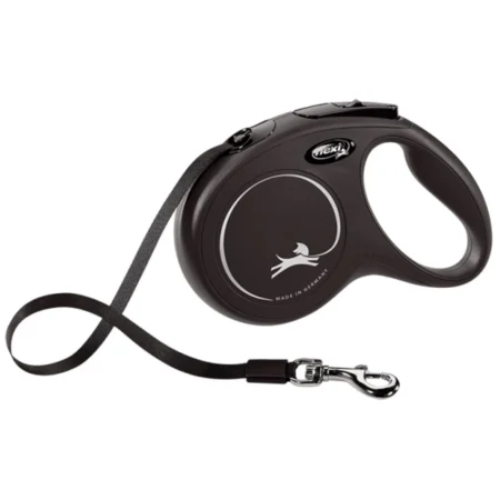 Flexi New Classic Small Ιμάντας 5m Μαύρος