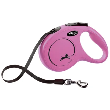 Flexi New Classic Medium Ιμάντας 5m Ροζ