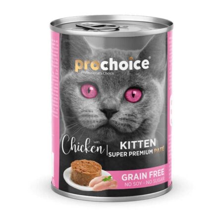 Prochoice Kitten Κοτόπουλο Πατέ Grain Free 400gr