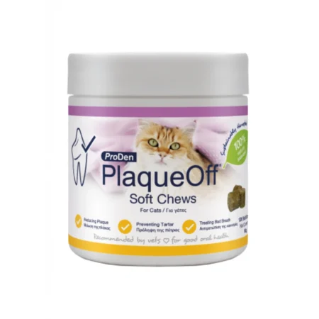 Plaqueoff Soft Chew Κατά της Κακοσμίας, Πέτρας και Πλάκας για Γάτες 90gr