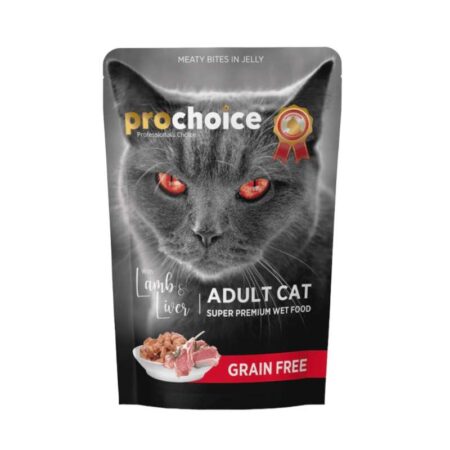 Prochoice Pouch Adult Cat Lamb-Liver