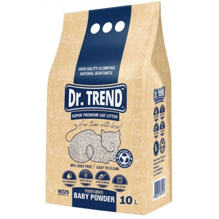 Dr Trend Baby Powder Cat Litter 10lt